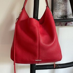 Rebecca Minkoff Red ‘Bryn’ Hobo Shoulder Bag.